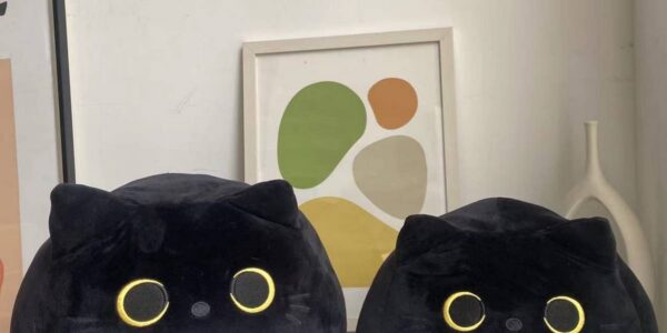 Cute Black Cat Plush Toy PILLOW_CWMM0862