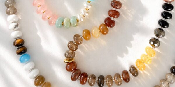 Color Garden Beaded Necklace – Natural Stone Beads Mix