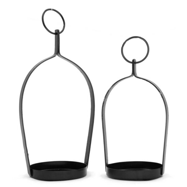 Set of 2 Open Black Lanterns